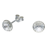 Pendientes De Cristal Swarovski Para Mujer, De Plata De Ley