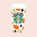 Vaso Starbucks Personalizado De Hello Pumpkin Calabaza