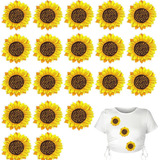 Fafahouse 20 Parches Bordados De Girasol, Insignia Para Plan