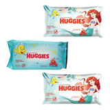 Pack X3 Toallitas Húmedas Huggies Disney Sirenita X 48 Unid