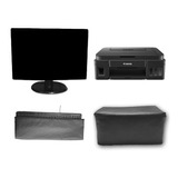 Kit 3 Capas Monitor 20 Teclado Impressora Canon G3100 Uv