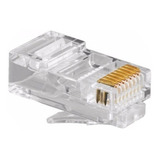 Ficha Rj45 Macho Crimpeadora Rj45 Cable De Red Utp X 50 Unid