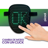 Mascara Luz Led Ajustable Recargable Para Halloween Disfraz Color Multicolor