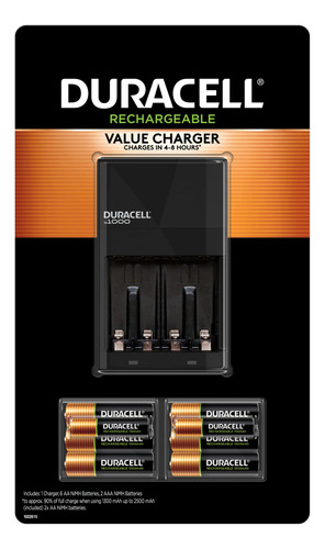 Duracell Cargador De Batería Ion Speed 1000 Para Baterías Aa