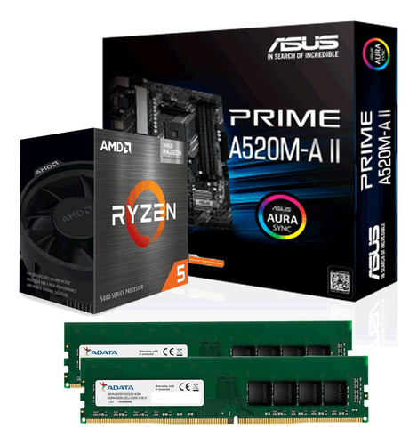 Combo Actualizacion Pc Asus A520m/amd Ryzen 5 5600g/16gb