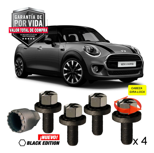 Birlos Seguridad Mini Cooper 5 Puertas S Chili Galaxylock