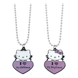 Collares De Pareja De Hello Kitty Pack De 2 Unidades