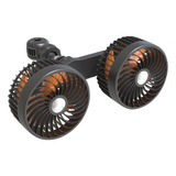 Ventilador De Coche B 5013, Ajustable A 360°, Con Doble Cabe