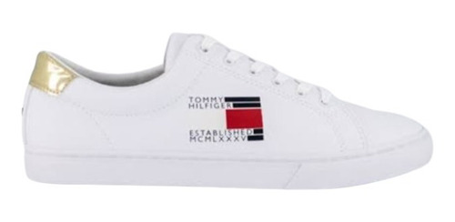 Tommy Hilfiger Tenis Para Mujer Side Flag White Fw0fw06470