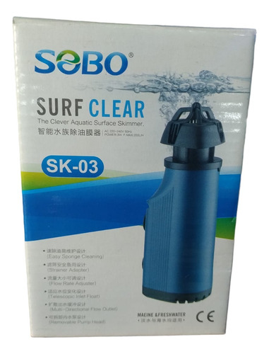 Skimmer De Superficie Sobo Surf Clear Sk-03 200 L/h Envios