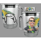 Caneca Alumínio 500ml - Bolsonaro Memes Flork 2022