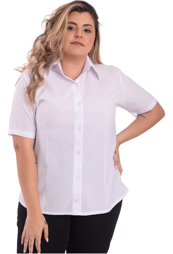 Camisete Manga Curta Feminina Tamanho Plus Size