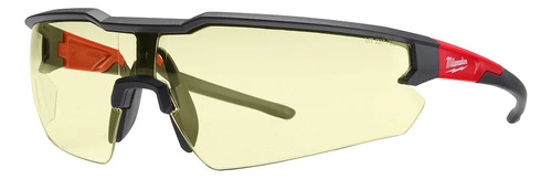 Lentes De Seguridad Amarillas Milwaukee Antirayas - E.o Color Del Cristal Amarillo