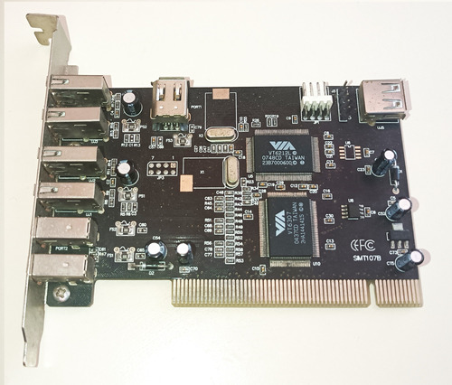 Placa Pci Con 8 Puertos Usb 2.0 Y Firewire