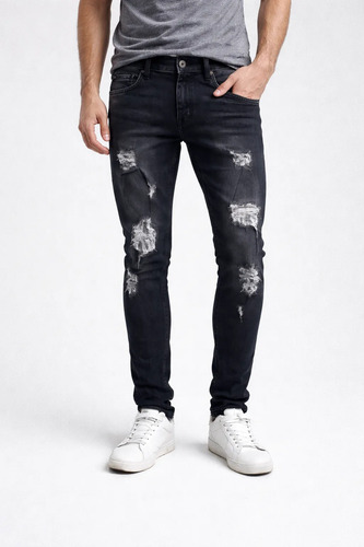 Pantalones Entubados Full&hunter Hombre | Meses sin interés