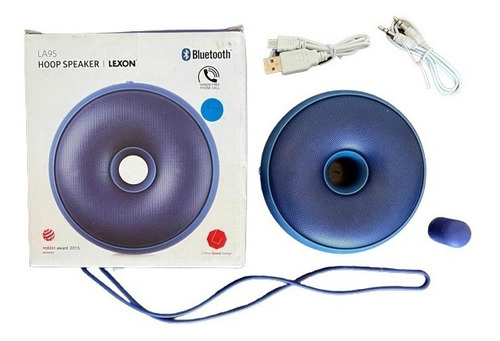 Parlante Lexon La95 Bluetooth, Recargable, Azul Metalizado
