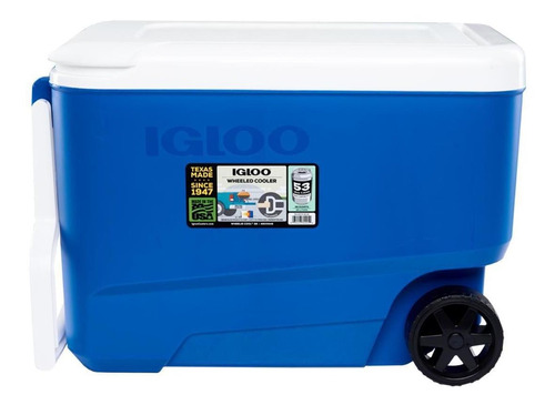 Caixa Térmica Cooler 36 Litros Igloo Wheelie Cool 38qt Azul