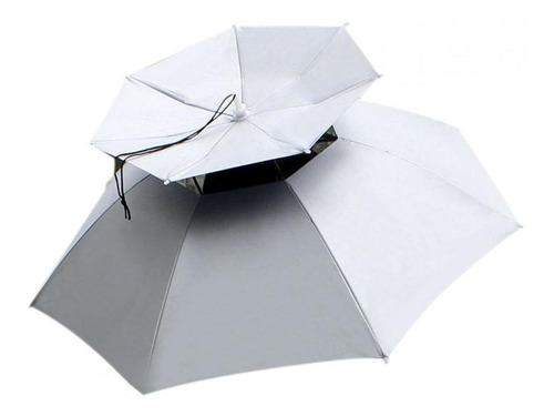 77cm Protetor Solar À Prova De Vento Cabeça Guarda-chuva Dob