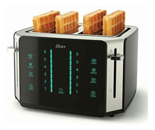 Oster 4-slice Touchscreen Toaster With Easy Touch Technology Color Negro/acero Inoxidable