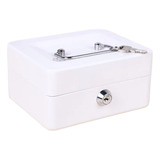 Caja Fuerte Metálica 150mm Seguridad Llaves / 5045 Color Blanco