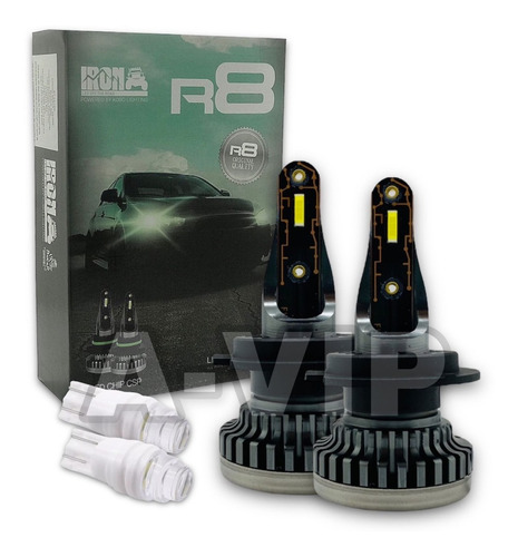 Combo Cree Led R8 Chip Csp Sin Cooler + 2 Led T10 Kobo A-vip