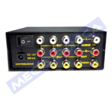 Distribuidor Amplificador Splitter 1x4 De Audio Y Video Rca
