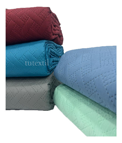Cover Cubrecama Quilt Liso Bifaz Faz King Size