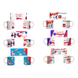 Tazón Fiestas Patrias Chile Pack 12 Unidades Regalo Épico