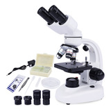 Lakwar Microscopio Binocular 40x-1000x Para Adultos