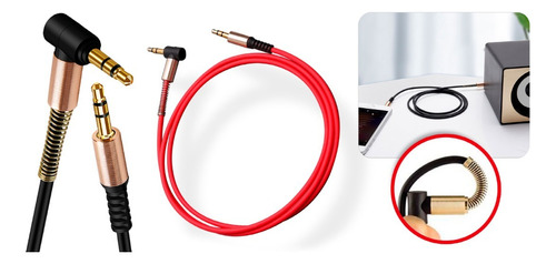 Cable Auxiliar De Audio Estéreo Plug 3.5mm 1x1 De 1.0 Metros