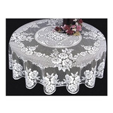 Heritage Lace Victorian Rose 72inch Mantel Blanco