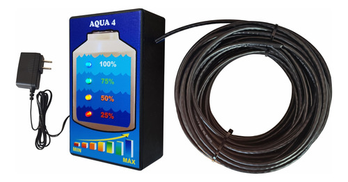 Medidor D Agua Potable 4 Nvl Tinaco 15m D Cable Utp Exterior