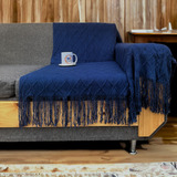 Manta Decorativa Tejida Estilo Nordico Para Sofa Sillon Cama