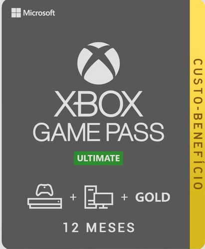 Xbox Game Pass Ultimate 12 Meses - Midia Digital