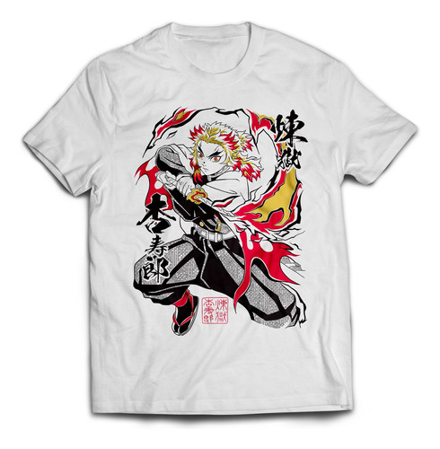 Playera Rengoku Demon Slayer Para Hombre