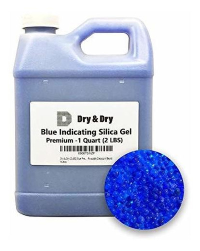 Dry & Dry 2 Lbs Blue Premium Indicadores De Perlas De Gel De