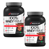 2x Whey 100% Proteína Prime Low Carb Pote 900g - Body Action Sabor Chocolate