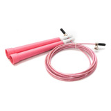 Speed Rope Soga Para Saltar De Crossfit Acero Recubierto Color Rosa