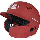 Casco De Bateo De Béisbol Y Softbol Rawlings Junior Scarlet