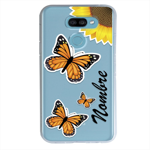 Funda Para LG Mariposa Personalizada Con Nombre