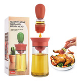 Botella Dispensador Aceite Oliva Gotero Brocha 2 En 1 Cocina