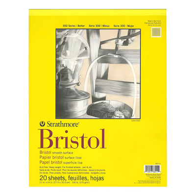 Cuaderno De Dibujo 300 Bristol Papel Liso Encuadernado Liso
