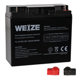 Weize Bateria De 12v 18ah Con Tuerca Y Terminal De Perno (nb