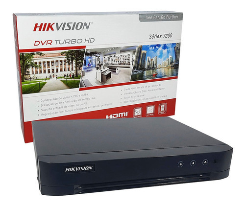 Dvr Hikvision 8 Canais 1080p Lite Com Saída Cvbs
