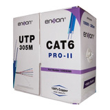 Cable Utp Cat6 Enson 12263g305 Gris Pro-ii 305mts 100% Cobre