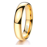 4mm Anillos Compromiso Acero De Tungsteno Hombre Mujer **