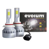 Faro  Evolum Kit Rocket Cob Led 9005 9006 H7 H11 Gris  Evroc