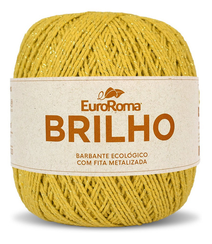 Barbante Brilho Ouro 400g N°6 4/6 Fios 406m Euroroma