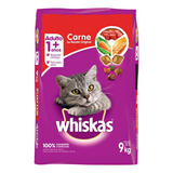 Alimento Whiskas Para Gatos Adultos Sabor Carne 9kg