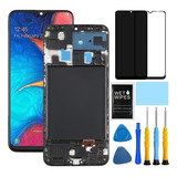 Conjunto De Pantalla Oled Con Marco Para Samsung A20 A205u